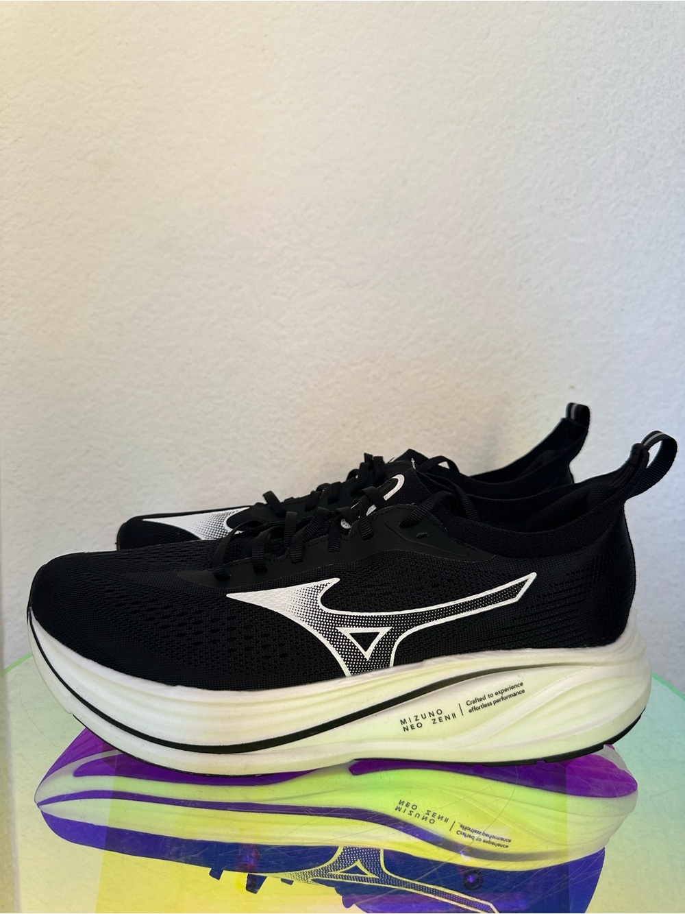 Mizuno Neo Zen 2 Men's Size 12 Black White Running Shoes NWOB Enerzy NXT